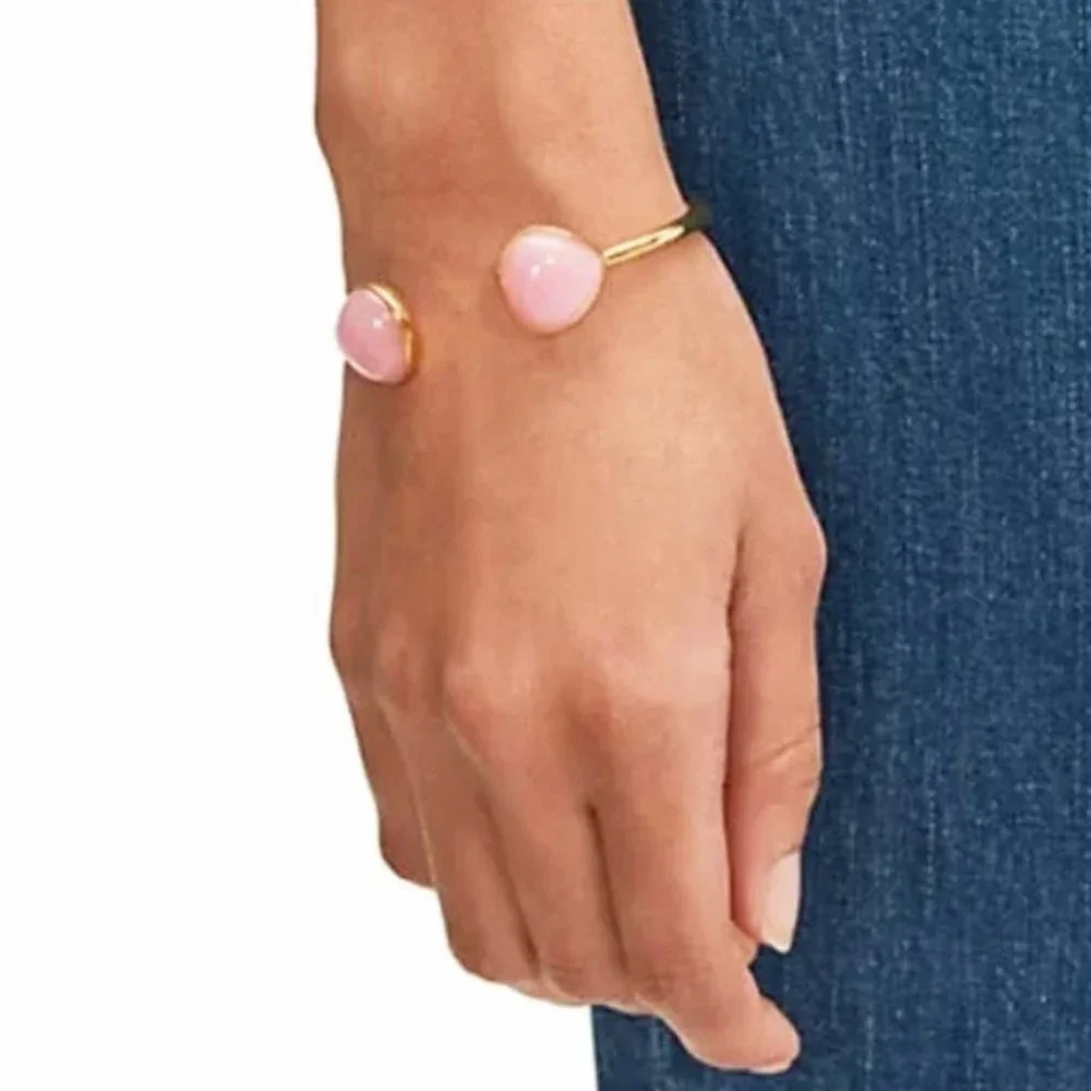 kate spade Pink Pearl Hinged Cuff Bracelet - Picture 3 of 10